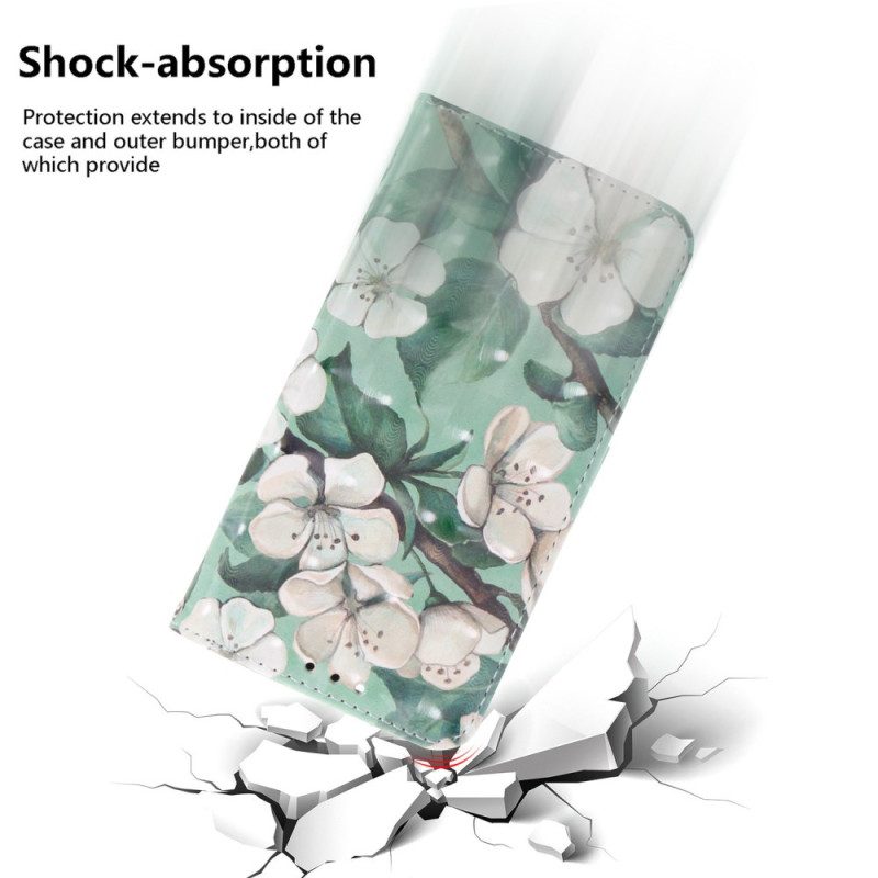 Fodral För Oneplus Nord 4 Snodd Med Akvarellblommor