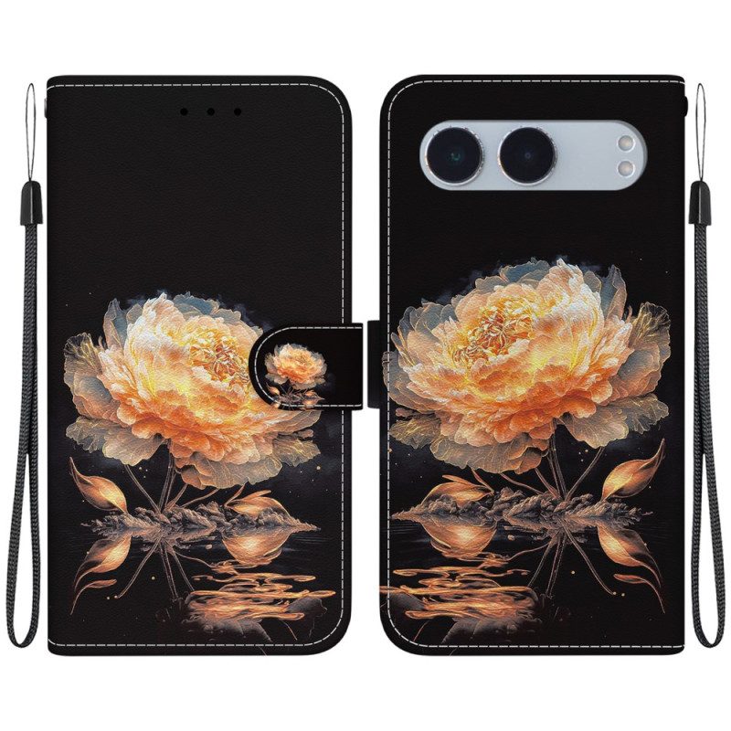 Fodral För Oneplus Nord 4 Snodd Med Gyllene Pion