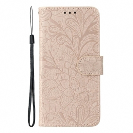 Fodral För Oneplus Nord 5 Blommig Spets