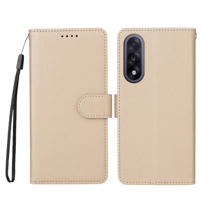 Fodral För Oneplus Nord 5 Lädereffekt