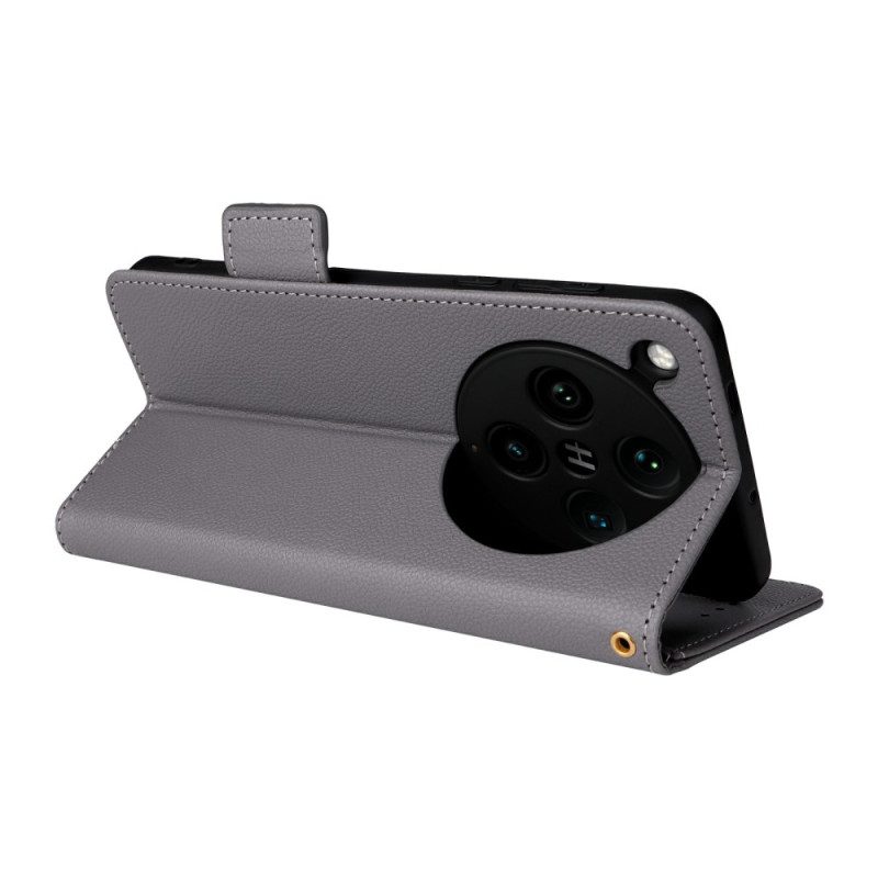 Fodral För Oppo Find X8 Pro Litchirem Textur