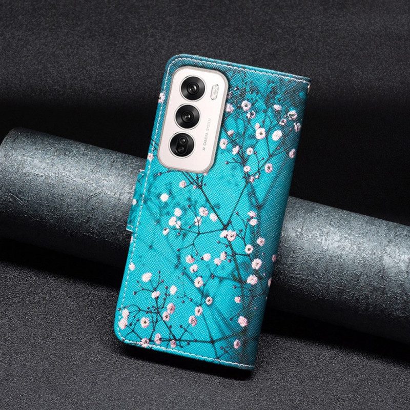 Fodral För Oppo Reno 12 5g Plommonblomningar