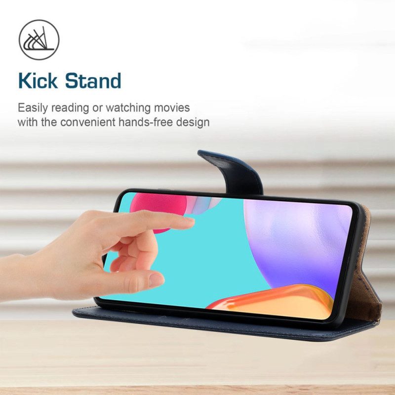 Fodral För Oppo Reno 12f 5g Klassiskt Nappaläder