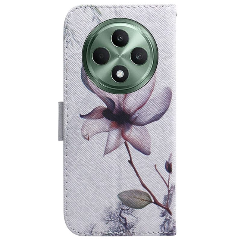 Fodral För Oppo Reno 12f 5g Rosa Blomma
