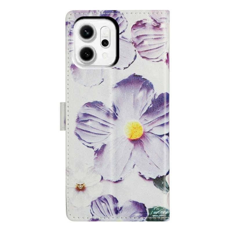 Fodral För Oppo Reno 14 5g Vintageblommor