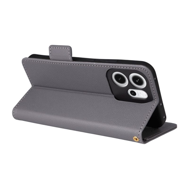 Fodral För Oppo Reno 14f 5g Rem I Konstläder