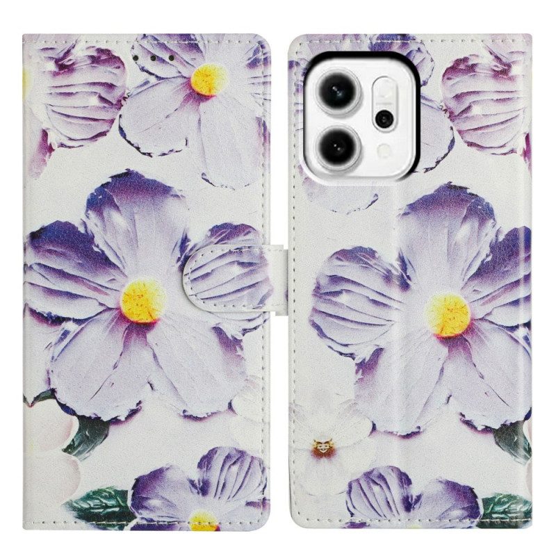 Fodral För Oppo Reno 14f 5g Vintageblommor