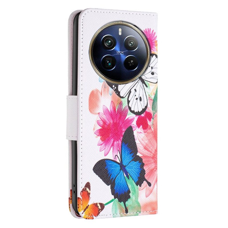 Fodral För Realme 12 Pro / 12 Pro Plus Två Fjärilar