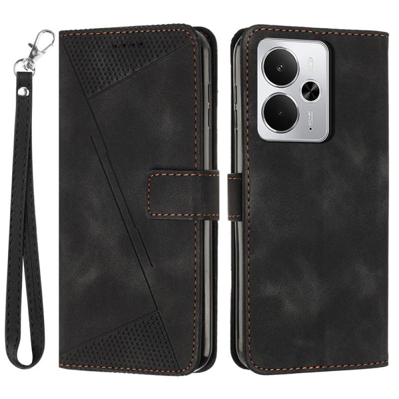 Fodral För Realme 14 5g Linjer Och Rem