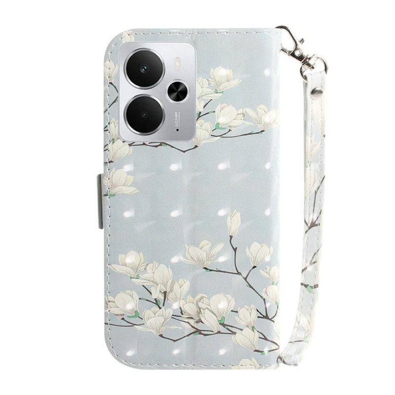 Fodral För Realme 14 5g Magnolior Med Snodd