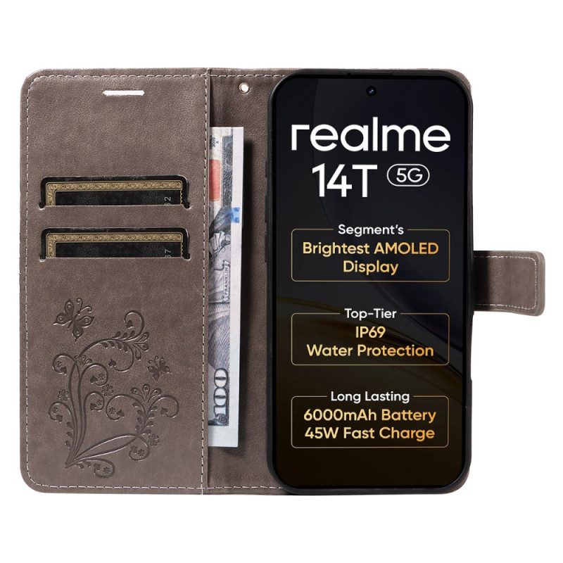 Fodral För Realme 14t 5g Jättefjärilar