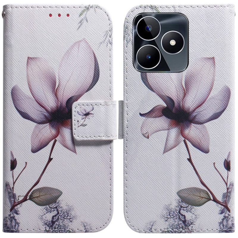 Fodral För Realme C53 Rosa Blomma