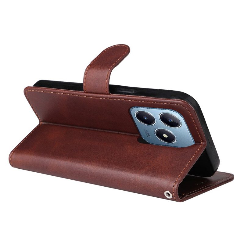 Fodral För Realme C61 Lädereffekt Enfärgat