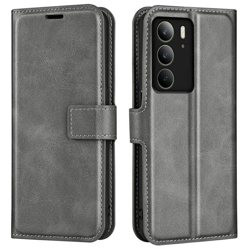 Fodral För Realme C75 Lädermodell