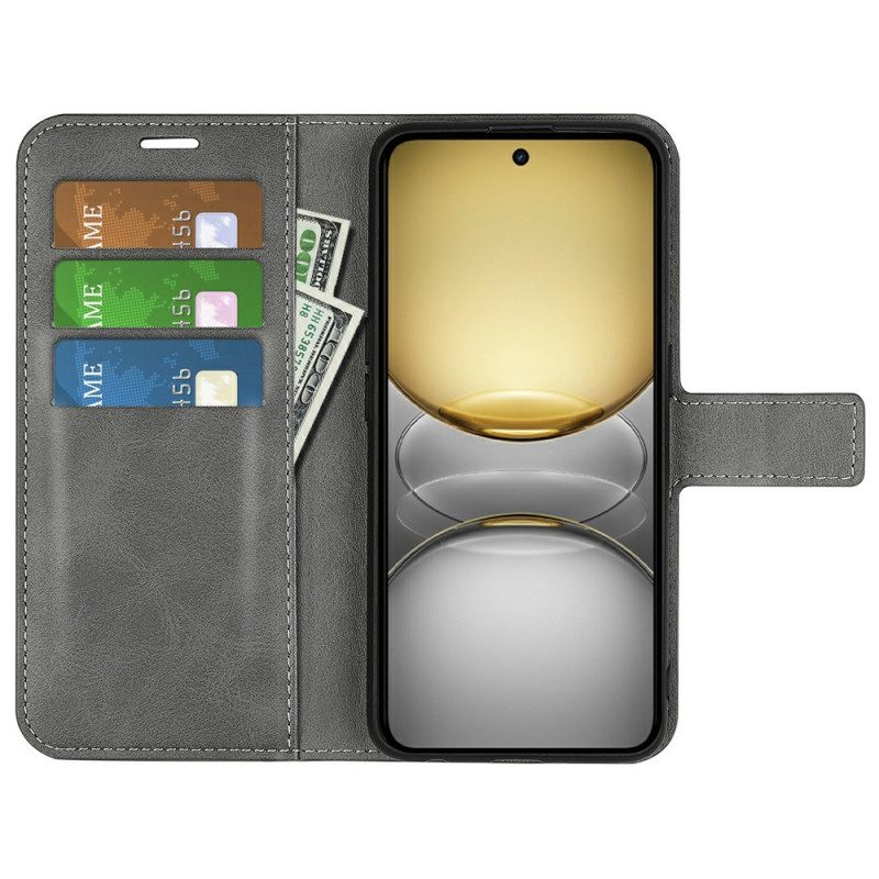 Fodral För Realme C75 Lädermodell