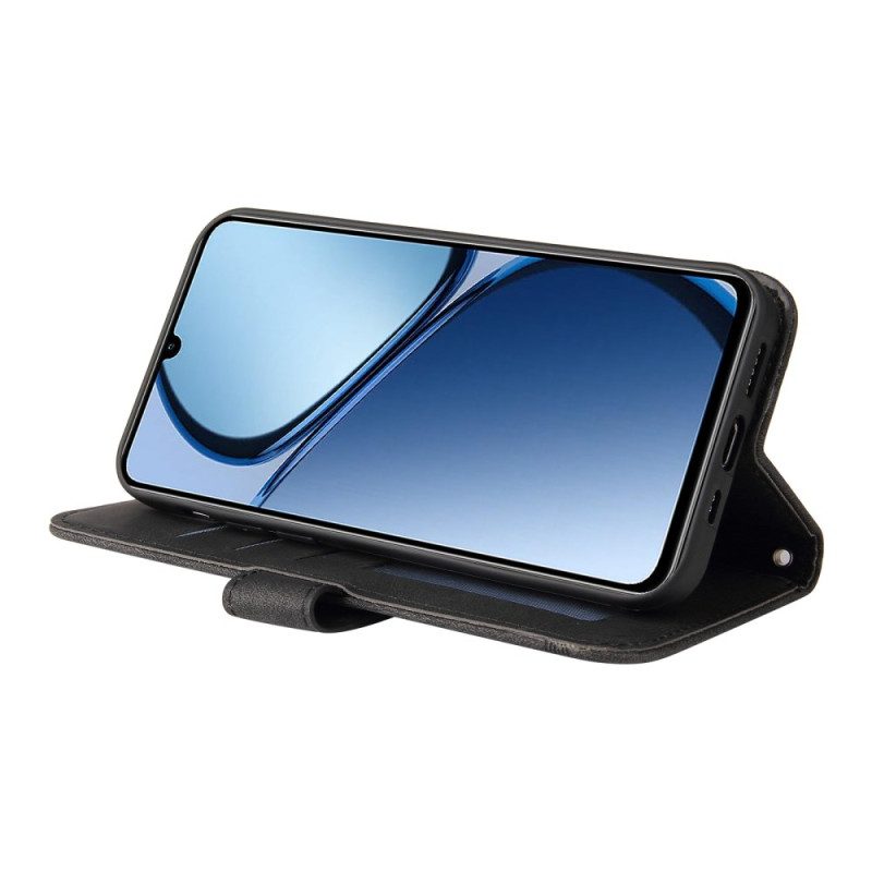 Fodral För Realme Note 60 Dekorativ Nit Med Mockaeffekt