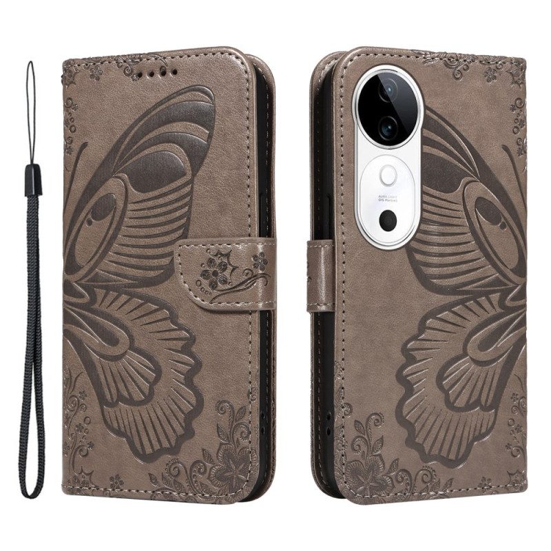 Fodral För Vivo V40 5g Grafik Fjäril