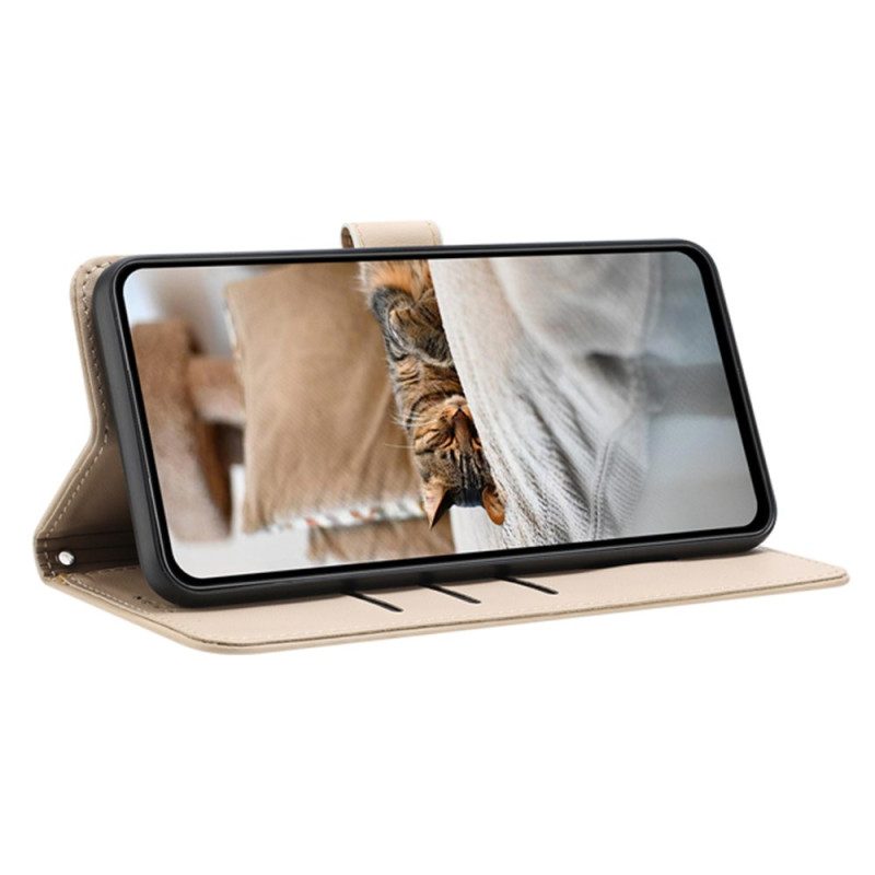 Fodral För Vivo V40 5g Kattmönster Med Rem