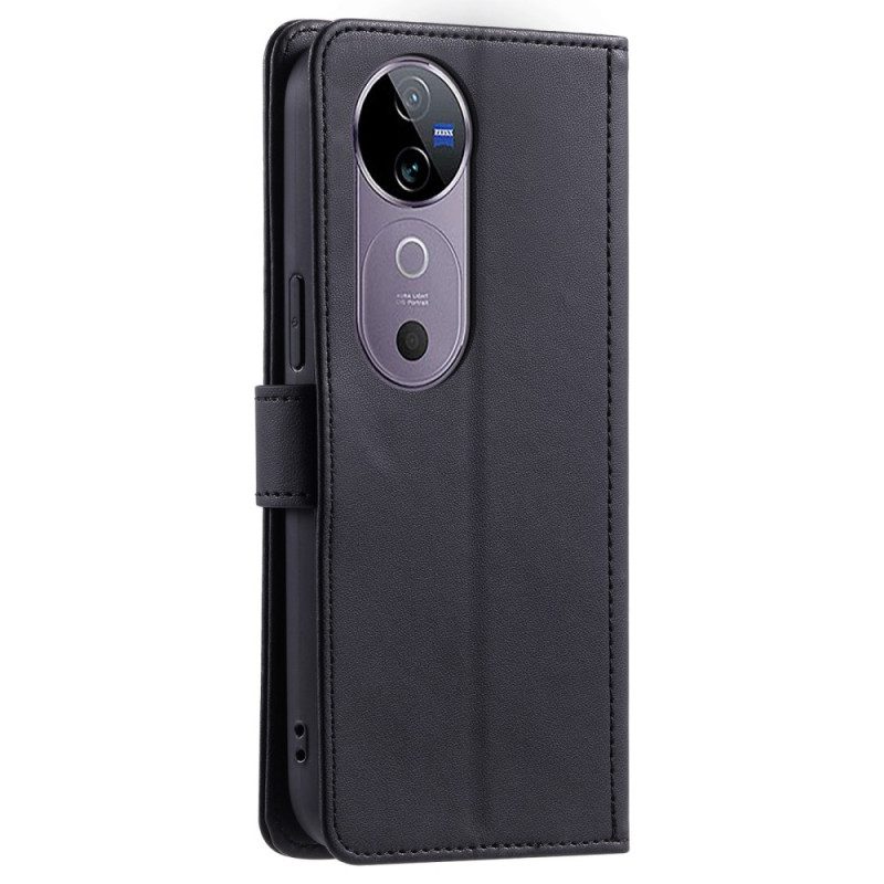 Fodral För Vivo V40 5g Quiltad Med Remmar