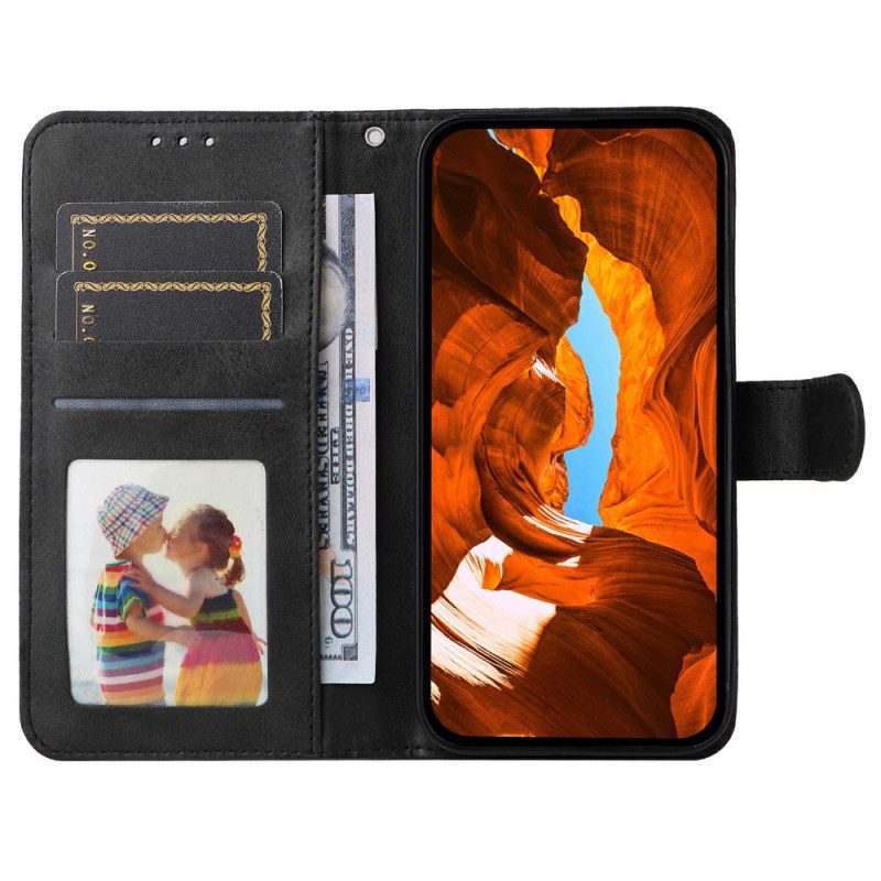 Fodral För Vivo V50 5g Enkelt Lädereffekt