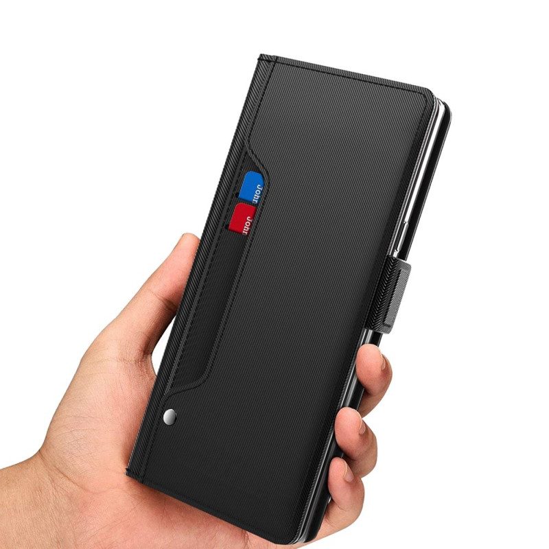 Fodral För Vivo V50e 5g Korthållare Och Spegel