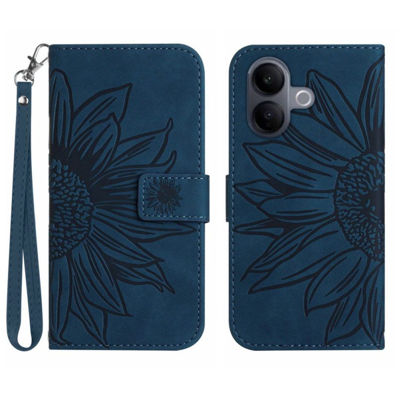 Fodral För Vivo V60 Lite Solrostryck Med Snodd