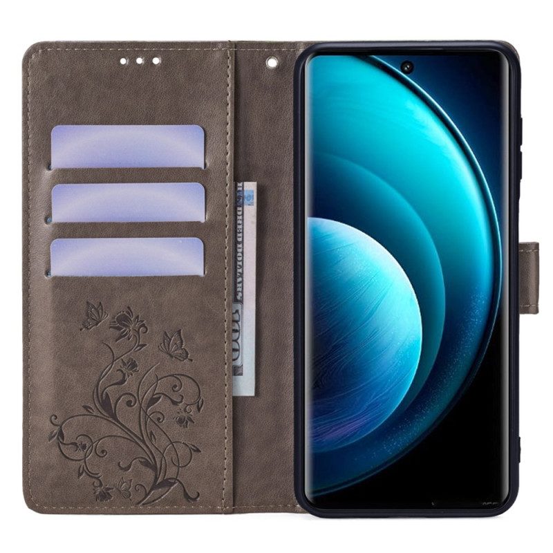 Fodral För Vivo X100 Pro Blommigt Armband