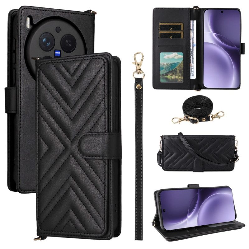 Fodral För Vivo X300 Pro Vadderad Med Rem Och Axelrem