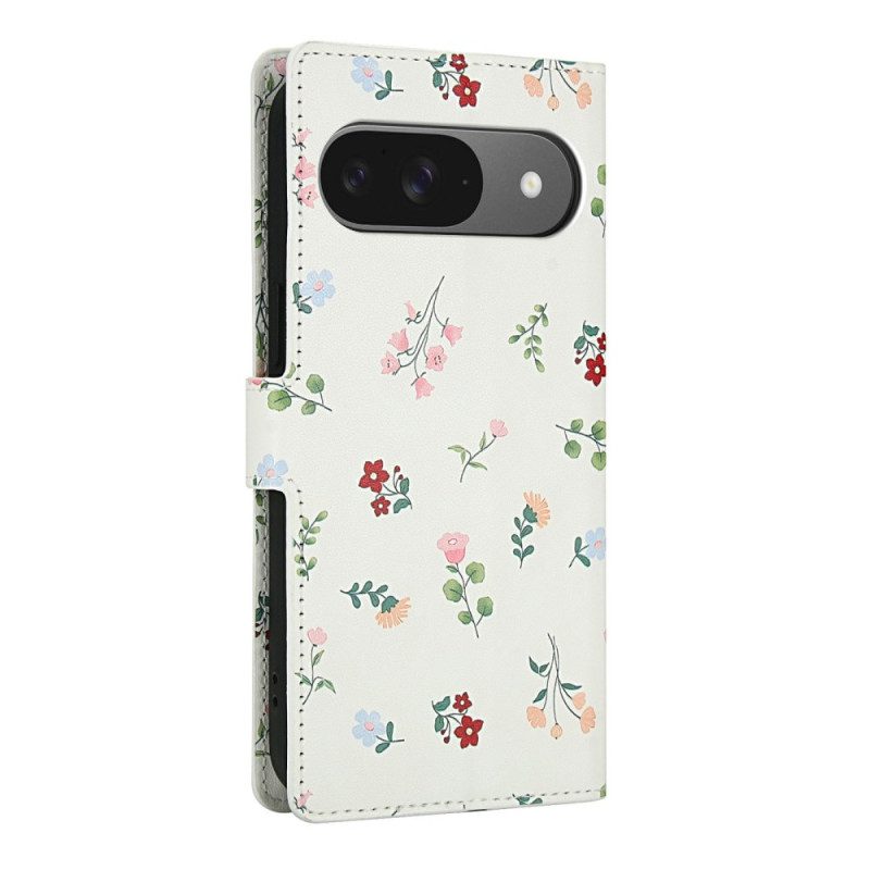 Fodral Google Pixel 10 / 10 Pro Blommig Rem