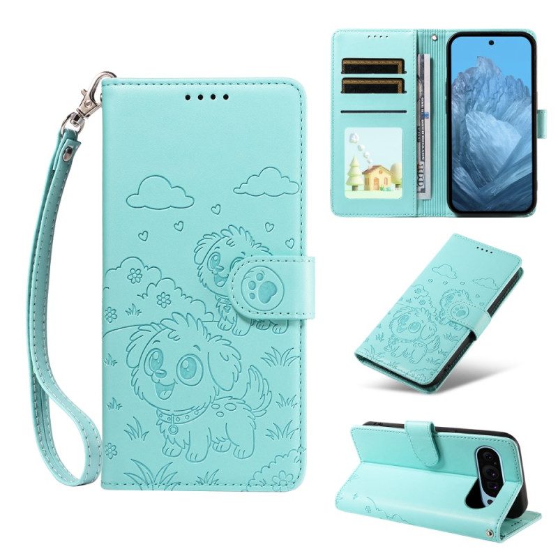 Fodral Google Pixel 10 Pro Xl Rfid-blockering Och Hundmönster