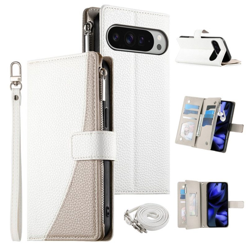 Fodral Google Pixel 10 Pro Xl Tvåfärgad Plånbok