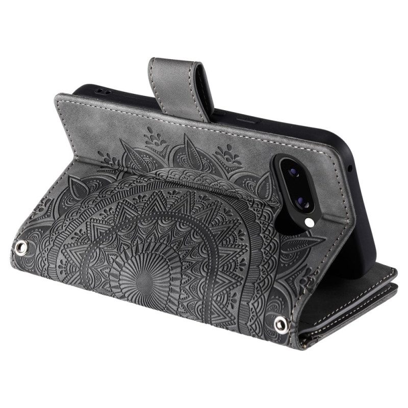 Fodral Google Pixel 10a Plånbok Med Mandala-mockaeffekt
