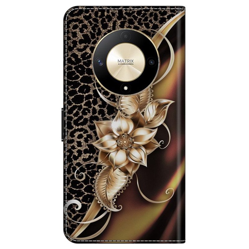 Fodral Honor X9b / Magic 6 Lite Metallisk Blomma