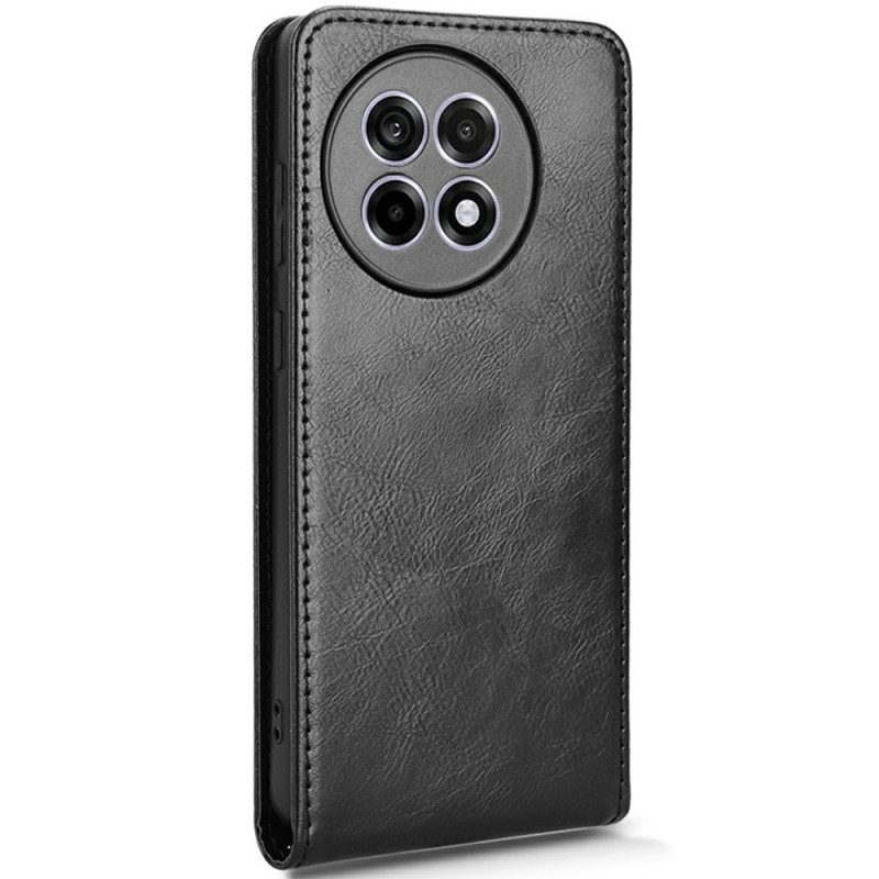 Fodral Oneplus 13r Konstläder Med Vertikal Flik