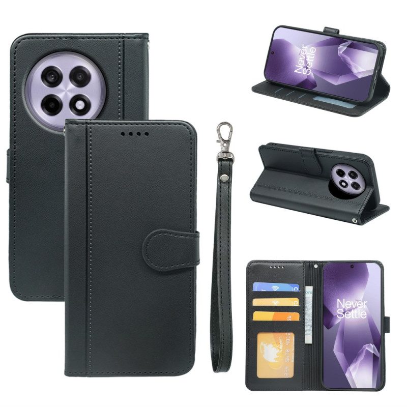 Fodral Oneplus 13r Plånbok Med Dubbel Korthållare