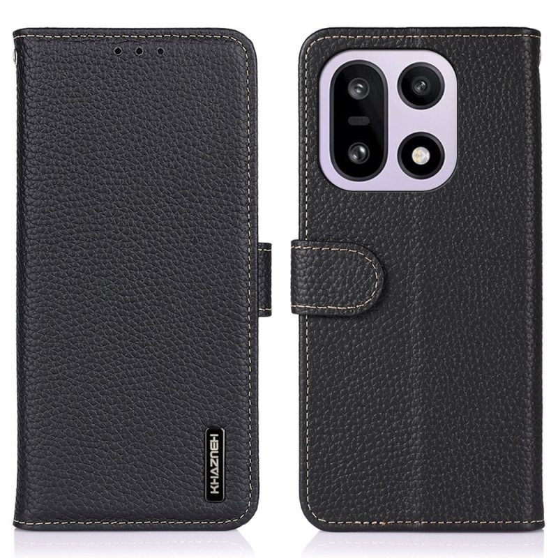 Fodral Oneplus 15 Äkta Khazneh-läder
