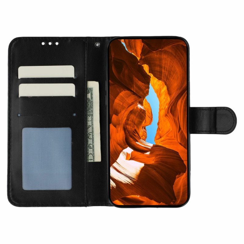Fodral Oneplus 15 Enfärgat Imitationsläder