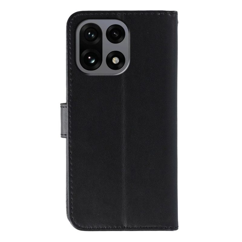 Fodral Oneplus 15 Enfärgat Imitationsläder