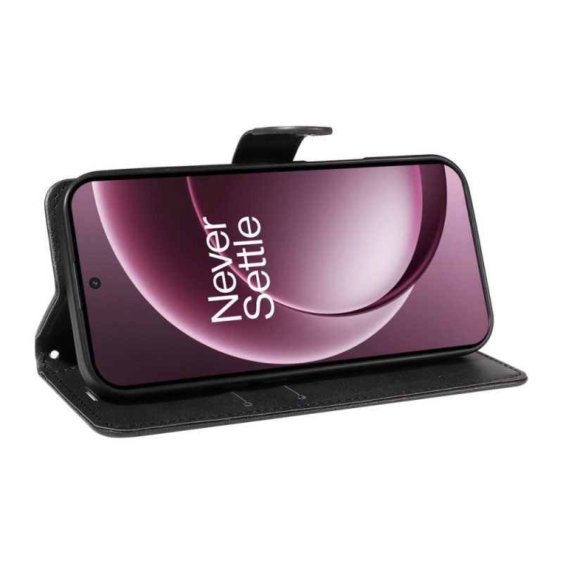 Fodral Oneplus 15 Enfärgat Konstläder