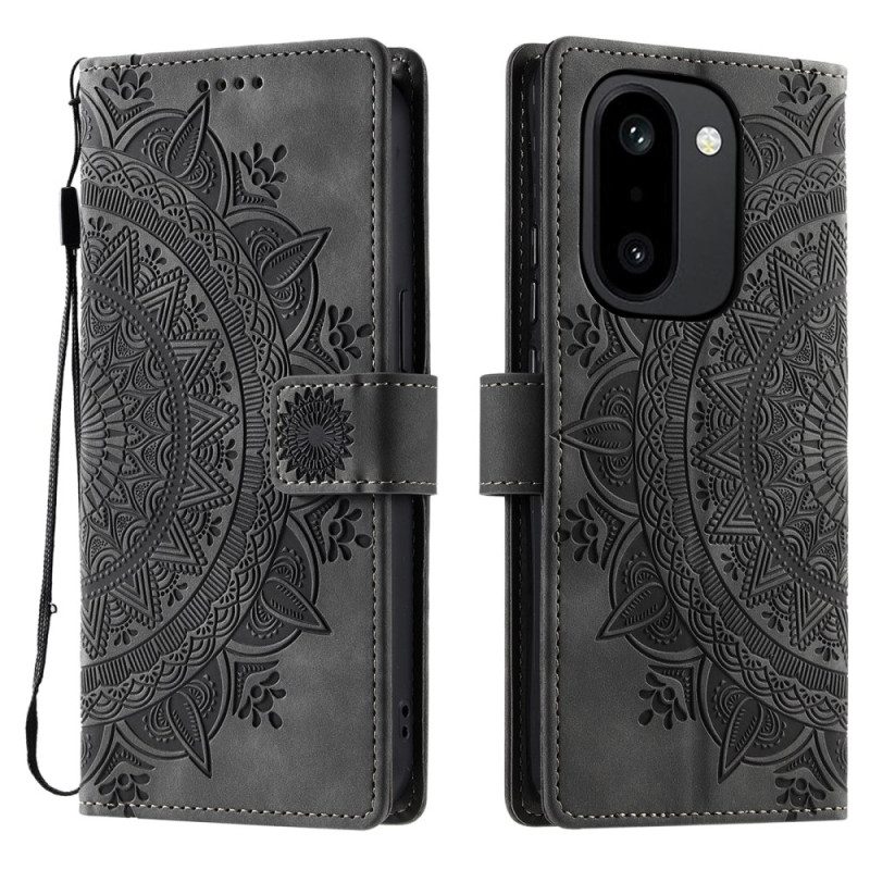 Fodral Oneplus 15r Plånbok Med Mandala-mockaeffekt