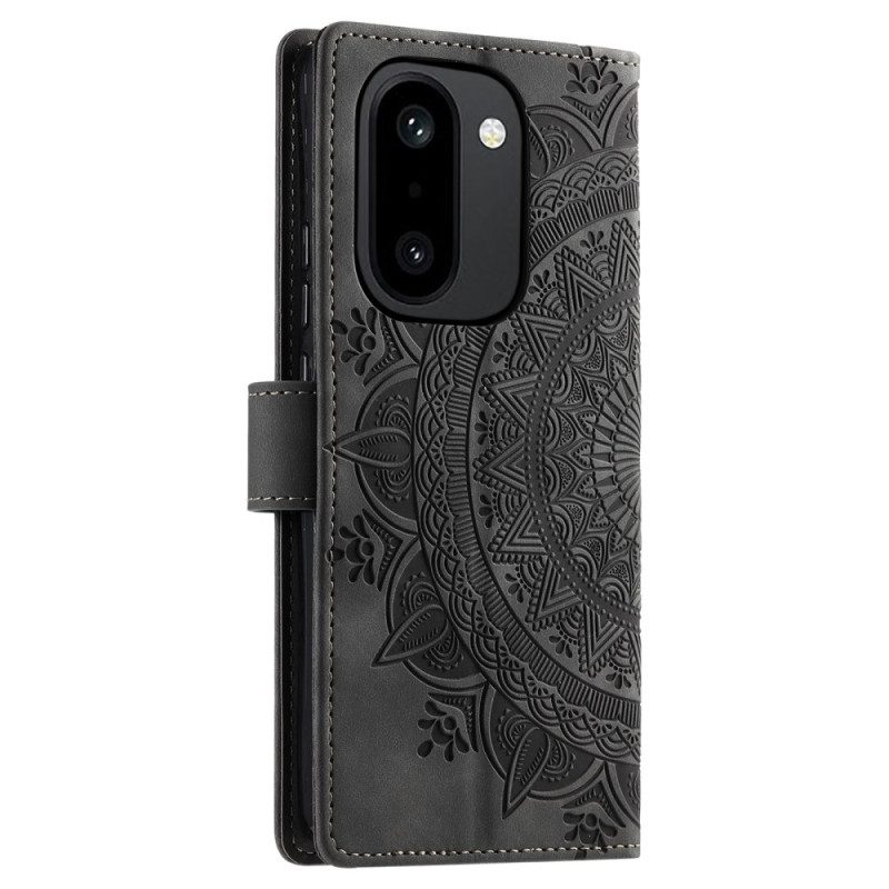 Fodral Oneplus 15r Plånbok Med Mandala-mockaeffekt