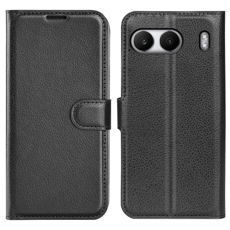 Fodral Oneplus Nord 4 Litchi-imitationsläder