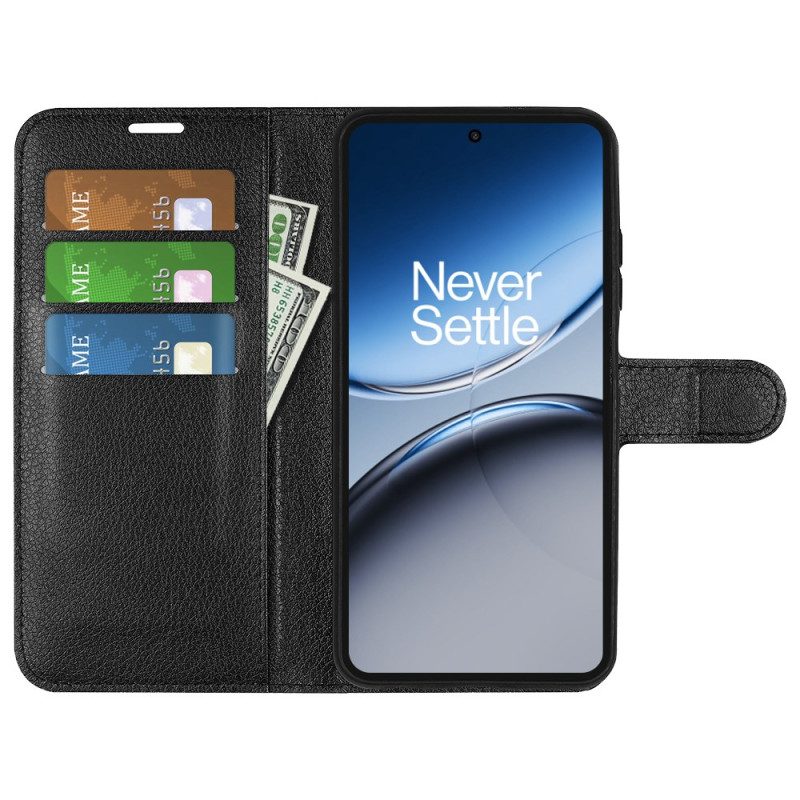 Fodral Oneplus Nord 4 Litchi-imitationsläder