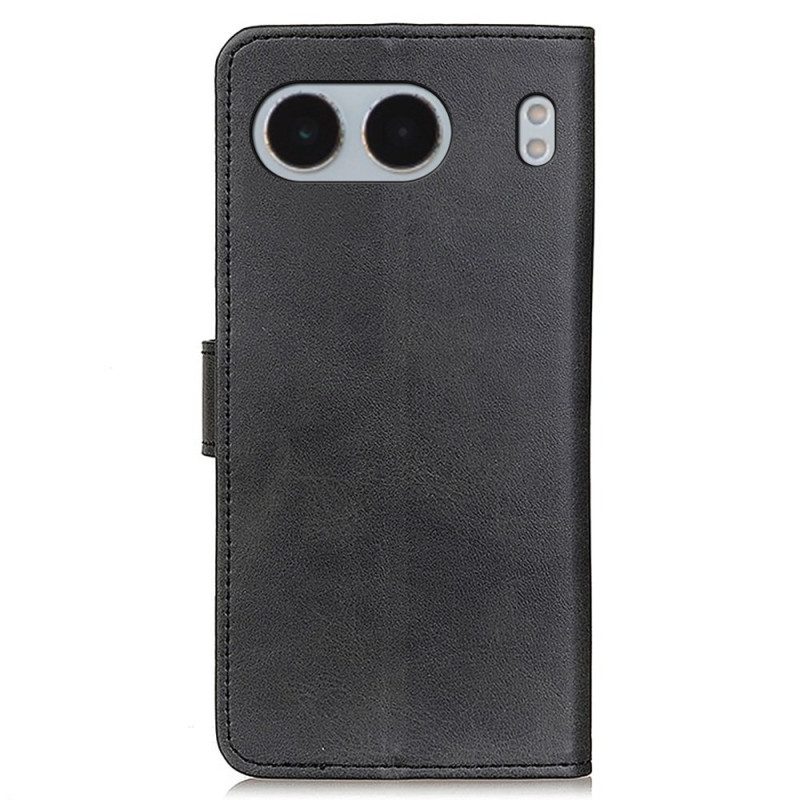 Fodral Oneplus Nord 4 Matt Konstläder