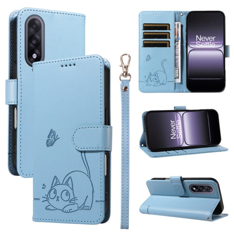 Fodral Oneplus Nord 5 Grafisk Katt