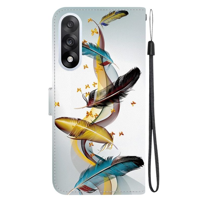 Fodral Oneplus Nord 5 Gyllene Fjädrar