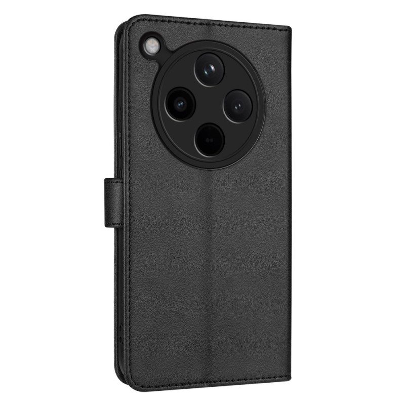 Fodral Oppo Find X8 Enfärgat Konstläder Azns