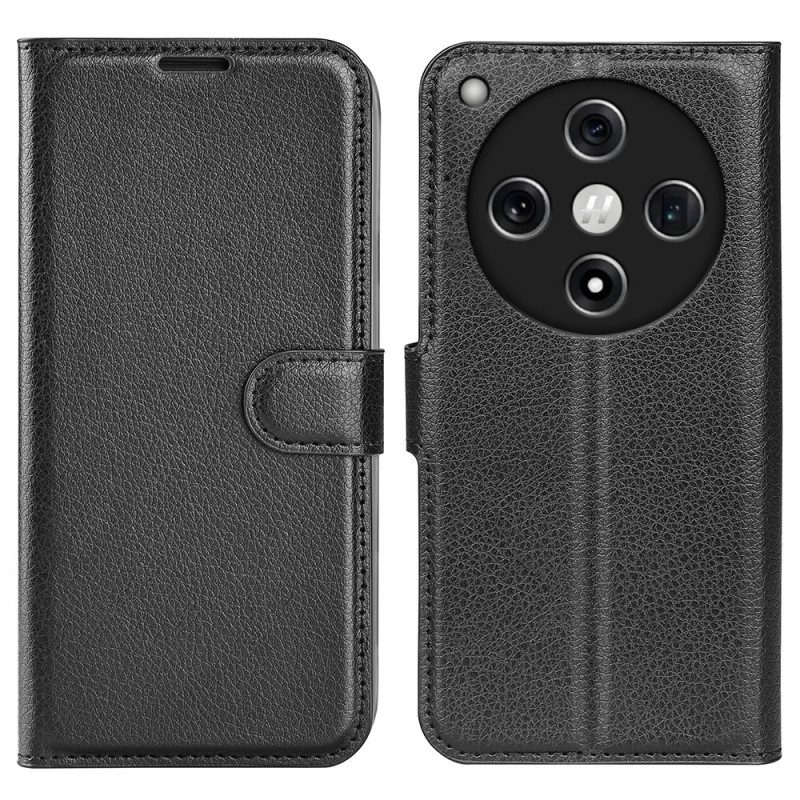 Fodral Oppo Find X8 Klassiskt Litchiläder