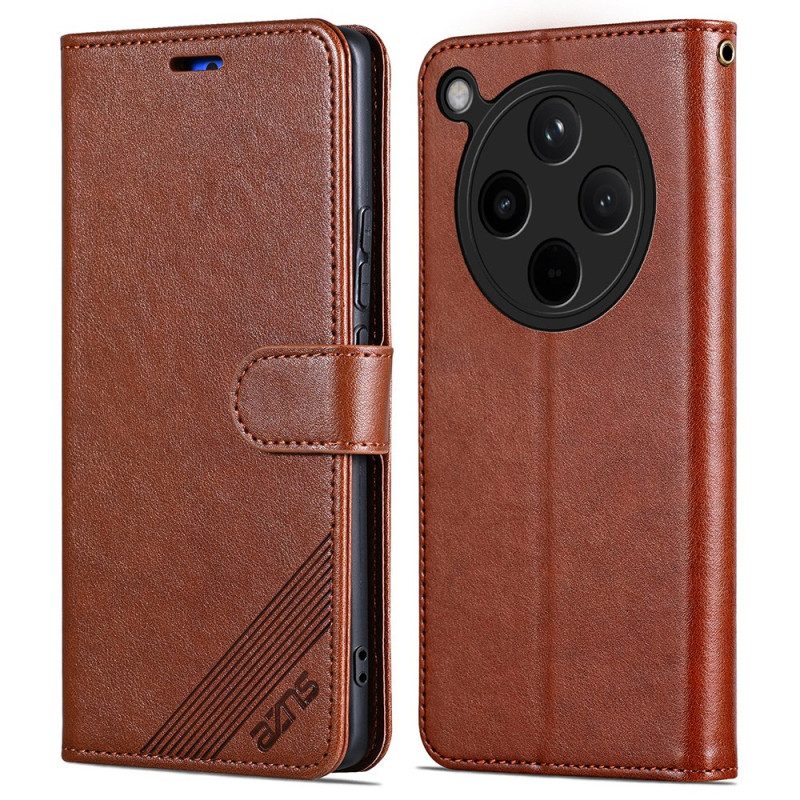 Fodral Oppo Find X8 Lädereffekt Azns