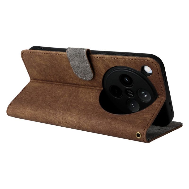 Fodral Oppo Find X8 Rfid-skydd I Mockaeffekt